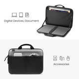 tomtoc Slim Hard Case for 13 - inch MacBook Air M5/M4/M3/M2/M1, MacBook Neo A18 Pro A3404, Organized Protective Shoulder Bag with Tablet Pocket for Up to 11 iPad Air/Pro