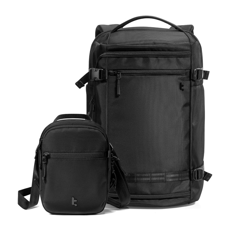 tomtoc T67 Travel Backpack 38L & Aviator - T37 Travel Crossbody RFID Blocking Bag, Travel Companion, Perfect for Organizing Essentials