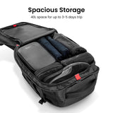 tomtoc Travel Backpack 40L, TSA Friendly Flight Approved Carry - on Luggage Hand Water - resistant Lightweight Business Rucksack, Durable Large Weekender Bag Daypack Fits 17.3 Inch Laptop, PFAS Free