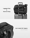 tomtoc Travel Backpack 40L, TSA Friendly Flight Approved Carry - on Luggage Hand Water - resistant Lightweight Business Rucksack, Durable Large Weekender Bag Daypack Fits 17.3 Inch Laptop