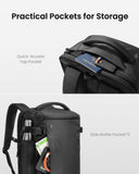 tomtoc Travel Backpack 40L, TSA Friendly Flight Approved Carry - on Luggage Hand Water - resistant Lightweight Business Rucksack, Durable Large Weekender Bag Daypack Fits 17.3 Inch Laptop