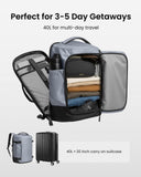 tomtoc Travel Backpack 40L, TSA Friendly Flight Approved Carry - on Luggage Hand Water - resistant Lightweight Business Rucksack, Durable Large Weekender Bag Daypack Fits 17.3 Inch Laptop