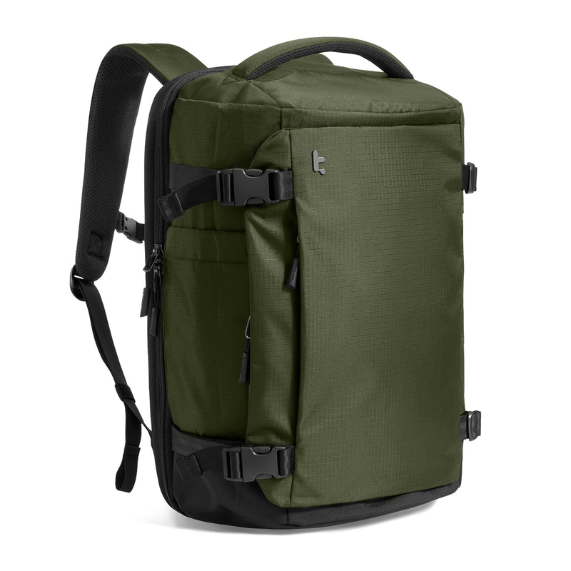 tomtoc Travel Backpack 40L, TSA Friendly Flight Approved Carry - on Luggage Hand Water - resistant Lightweight Business Rucksack, Durable Large Weekender Bag Daypack Fits 17.3 Inch Laptop