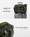 tomtoc Travel Backpack 40L, TSA Friendly Flight Approved Carry - on Luggage Hand Water - resistant Lightweight Business Rucksack, Durable Large Weekender Bag Daypack Fits 17.3 Inch Laptop