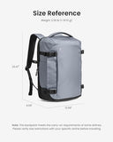 tomtoc Travel Backpack 40L, TSA Friendly Flight Approved Carry - on Luggage Hand Water - resistant Lightweight Business Rucksack, Durable Large Weekender Bag Daypack Fits 17.3 Inch Laptop