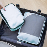 Toncoke 8 - Piece Packing Cubes for Travel, 2026 Upgraded Durable Zippers & Reinforced Mesh, Complete Luggage Organizer Set with Shoe/Toiletry/Laundry Bags, 4 Sizes for Suitcase, Men Women, Lake Blue