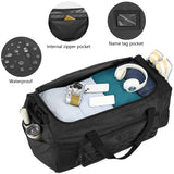 TONRUYN 120L Extra Large Gym Duffle Bag for Men Women with Shoes Compartment Heavy Duty Tactical Sports Duffel Bag Big Football Baseball Basketball Soccer Hockey Team Equipment Bag, Black