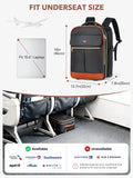 Tonyeee Rolling Backpack for Women, Large Travel Backpack with Wheels Carry on Flight Approved, 15.6 Inch Laptop Wheeled Roller Bag Suitcase for Work Bussiness Weekender (Black,M Underseat Size)