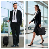 Tonyeee Rolling Laptop Bag 15.6 Inch, Ballistic Nylon Wheeled Briefcase for Men Women, Professional Rolling Work Bag, Underseat Carry On Business Case, 360 Spinner Wheels, Accordion File Office Bag