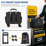 Tonyeee Rolling Laptop Bag 15.6 Inch, Ballistic Nylon Wheeled Briefcase for Men Women, Professional Rolling Work Bag, Underseat Carry On Business Case, 360 Spinner Wheels, Accordion File Office Bag