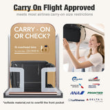 Tonyeee Softside Carry on Luggage 22x14x9 Airline Approved, 19 Inch Carry - on Luggage with Spinner Wheels, Water - Resistant Small Suitcase for Women Men Travel Business (Black, 19 inch_Carry on)