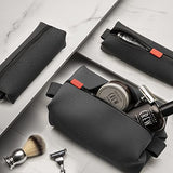TOOLETRIES The Koby Dopp Kit - Silicone Toiletry Organizer, Bathroom Travel Bag - Heavy - Duty Zipper, Leak Resistance, Easy to Clean - 9" x 4.5" x 4.5" - Charcoal