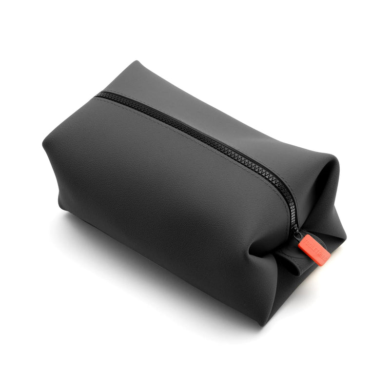 TOOLETRIES The Koby Dopp Kit - Silicone Toiletry Organizer, Bathroom Travel Bag - Heavy - Duty Zipper, Leak Resistance, Easy to Clean - 9" x 4.5" x 4.5" - Charcoal