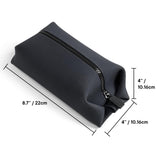 TOOLETRIES The Koby Lite Dopp Kit - Silicone Toiletry Organizer, Bathroom Travel Bag - Heavy - Duty Zipper, Leak Resistance, Easy to Clean - 9" x 4" x 4" - Charcoal