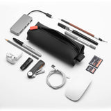 TOOLETRIES The Koby Mini Kit - Silicone Toiletry Organizer, Bathroom Travel Bag - Features Heavy - Duty Zipper, Leak Resistance, Easy to Clean - Charcoal