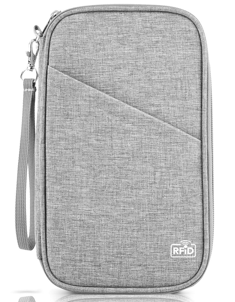 TOPBAG Passport Holder Family, Women Rfid Blocking Passport Wallet, Travel Document Organizer for Premium Wallets, Waterproof Passport Holders Bag for Women & Men Traveling, Credit Cards Case