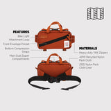 Topo Designs Mini Quick Pack - Shoulder Sling + Waist Pack for EDC and Daily Commute, Bike Rides, Internal Organization (All Black)