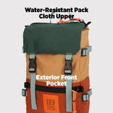 Topo Designs Rover Pack Mini - Small Sized Simple Daypack for EDC, Day Trips, Hikes, Iconic Denver Design, Fair Trade + Bluesign Approved (Black/Black)
