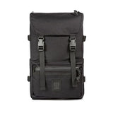 Topo Designs Rover Pack Tech - Work Business Travel Backpack, Integrated Organization, 2 Laptop Tablet Pockets, Comfortable Cushioned Support, Durable 1000D Fabric (Black/Black)