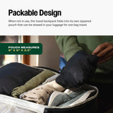 Tortuga Packable Backpack - Lightweight Foldable Travel Bag for Men and Women, Personal Item Backpack with Compact Design, Durable Nylon and Reinforced Base