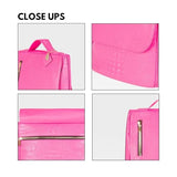Tote&Carry Apollo 2 Large Vegan Backpack, Eco-Friendly Carry-On Bag for Travel, Work & Daily Use – Water-Resistant (Crocodile Skin Pattern, Neon Pink)