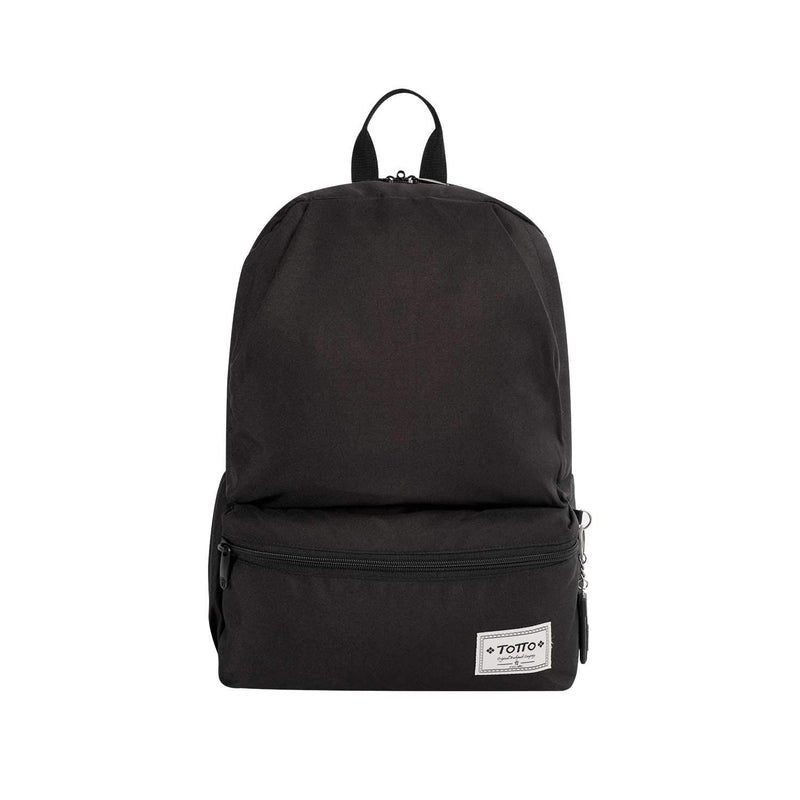 TOTTO Black Youth Backpack - Dinamicon, Black/White, One Size, Sport, Black/White, One Size, Sport