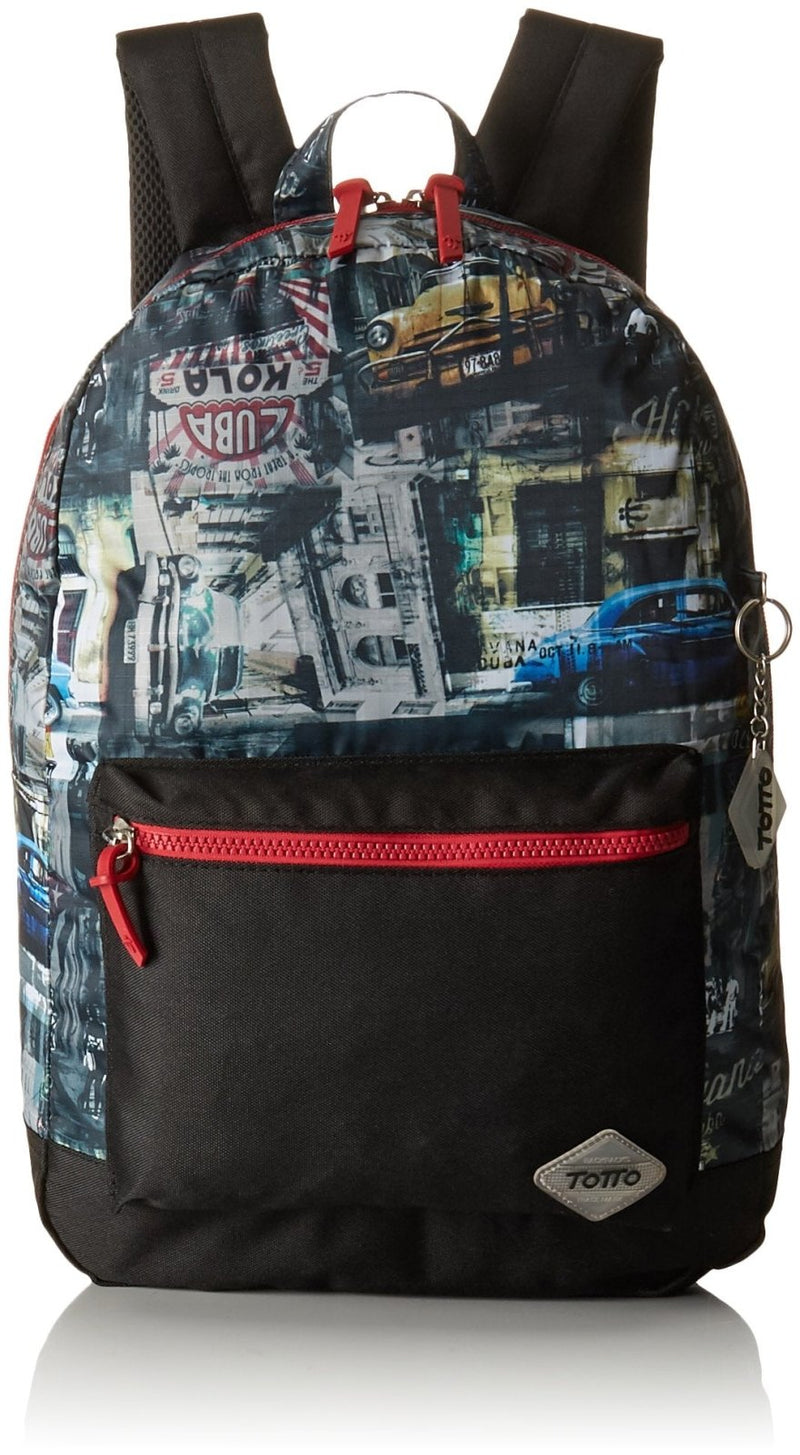 Totto MA04VIN002 - 1710F - 7T7 Youth Backpack, Vetus, Multicoloured, Sport