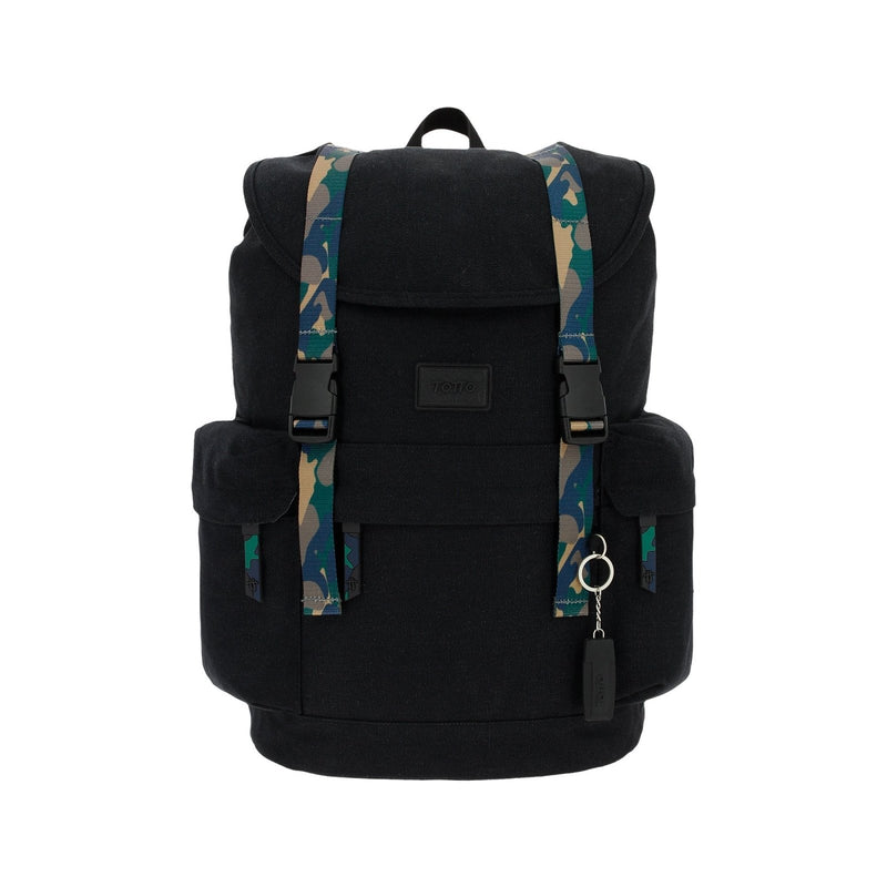 Totto Romany Laptop Backpack 13 Inch, Black, One Size, Sports