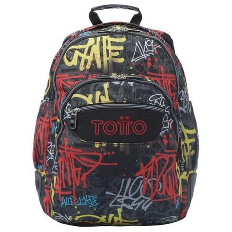 TOTTO Unisex Children's Ma04eco002 - 2416n - 6cs Backpack, Grey, gray, L, gray, L, Gray, Large