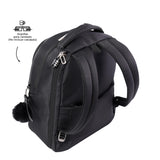 Totto Unisex's Adelaide Backpack, Medium, Black/White, M