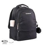 Totto Unisex's Adelaide Backpack, Medium, Black/White, M