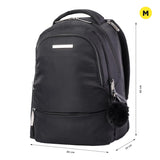 Totto Unisex's Adelaide Backpack, Medium, Black/White, M
