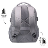 Totto Unisex's Laptop Backpack 14, Black/White, One Size