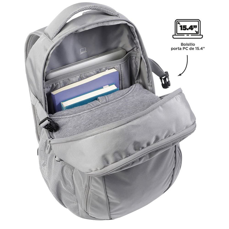 Totto Unisex's Laptop Backpack 14, Black/White, One Size