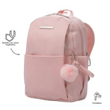 TOTTO Women's Fashion Backpack with Laptop Holder 14 Liquid Repellent with Adelaide Secret Bag ADE12.0T241, Pink, L