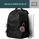 Totto Women's Morral Adelaide 2 Backpack, Black, One Size
