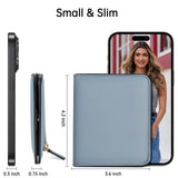 Toughergun Women’s Small Slim Leather Wallet with RFID Protection, Compact Bifold Mini Purse with Clear ID Window
