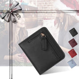 Toughergun Women’s Small Slim Leather Wallet with RFID Protection, Compact Bifold Mini Purse with Clear ID Window