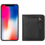 Toughergun Women’s Small Slim Leather Wallet with RFID Protection, Compact Bifold Mini Purse with Clear ID Window