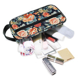 tplaotee Japanese Water Lily Bloom Portable Makeup Bag with hanging hook Portable Cosmetic Travel Bags For Women Travel - Size Accessories