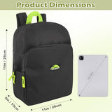 Trail maker 15 Inch Backpack for Kids, Preschool, Elementary & Middle School Students – Spacious Bookbag with Large Front Pocket, Adjustable Straps, Fits up to 13 Inch Laptop (Black Neon)