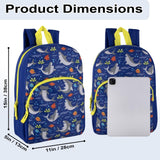Trail maker 15 Inch Kids Backpacks for Boys & Girls | Preschool, Kindergarten, Elementary School Backpacks with Adjustable, Padded Straps (Seafaring Sharks)