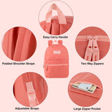 Trail maker Classic 17 inch Backpacks with Adjustable Padded Straps | School Backpacks for Girls, Boys (Coral)