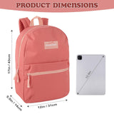 Trail maker Classic 17 inch Backpacks with Adjustable Padded Straps | School Backpacks for Girls, Boys (Coral)
