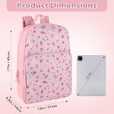 Trail maker Fun School Backpack for Elementary Middle School Girls and Boys | 17 Inch Printed Backpacks for School Kids, Travel (Pretty Pink Flowers)