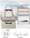 Travel Duffle Bag Weekender for Women: Travel Duffel Bag Carry - On Overnight Bag with Shoe Compartment & Wet Pocket Large Weekend Tote Bag with Gym Duffel Bag for Hospital Beige
