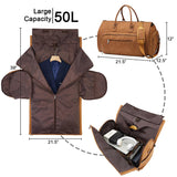 Travel Garment Bag for Men Women Convertible Carry on Garment Duffel Bag 3 in 1 Hanging Suitacase Travel Bag