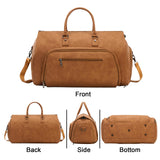 Travel Garment Bag for Men Women Convertible Carry on Garment Duffel Bag 3 in 1 Hanging Suitacase Travel Bag