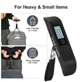 Travel Inspira Luggage Scale, Digital Luggage Scales, Baggage Scale with Backlit LCD Display,110LB / 50KG, Battery Included(Black)