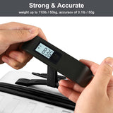 Travel Inspira Luggage Scale, Digital Luggage Scales, Baggage Scale with Backlit LCD Display,110LB / 50KG, Battery Included(Black)